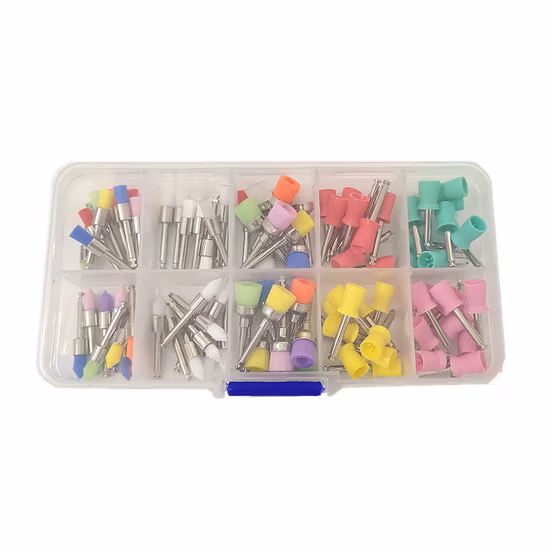 Consommables dentaires 100 pièces/ensemble, brosses de polissage dentaire pour le nettoyage des dents