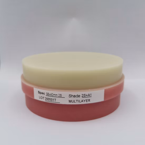 Disque PMMA moulable dentaire CAD/Cam pour 16 teintes 98,5x15mm