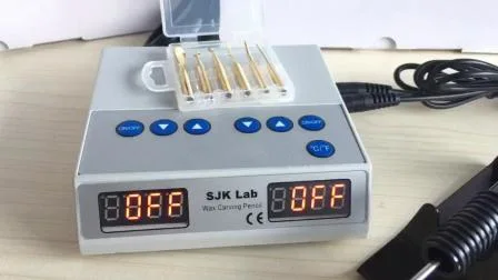 Chauffe-cire électrique numérique de laboratoire dentaire, stylo à découper, 2 crayons, 6 embouts